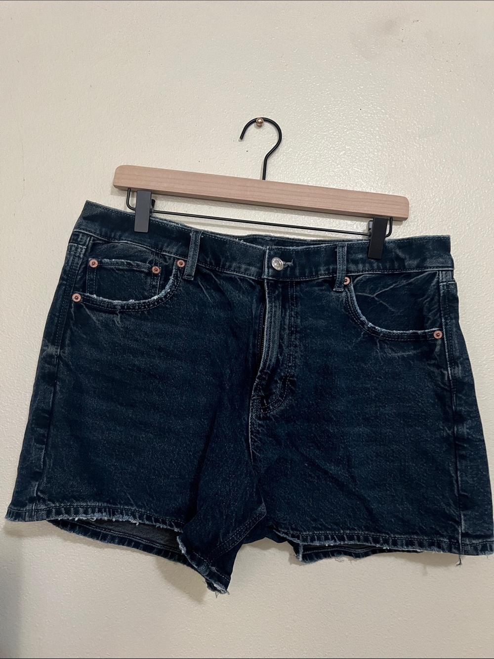 Classic Black Denim Women’s Shorts